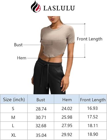 تيشيرتات نسائية مثيرة بأكمام قصيرة من LASLULU، قمصان للتمرين، قمصان صيفية لطيفة وجذابة، قمصان قصيرة in Kuwait