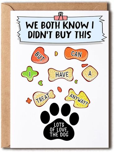NHBGift We Both Know I Didn't Buy This Card - Funny Dog Bday Card - Lots Of Love Card - Sweet Bday Card - Card For Boys Girls in Saudi Arabia