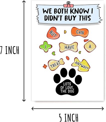 NHBGift We Both Know I Didn't Buy This Card - Funny Dog Bday Card - Lots Of Love Card - Sweet Bday Card - Card For Boys Girls in Saudi Arabia