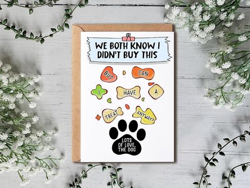 NHBGift We Both Know I Didn't Buy This Card - Funny Dog Bday Card - Lots Of Love Card - Sweet Bday Card - Card For Boys Girls in Saudi Arabia