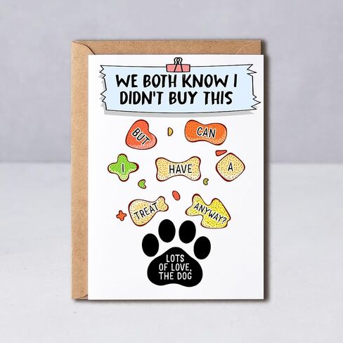 NHBGift We Both Know I Didn't Buy This Card - Funny Dog Bday Card - Lots Of Love Card - Sweet Bday Card - Card For Boys Girls in Saudi Arabia