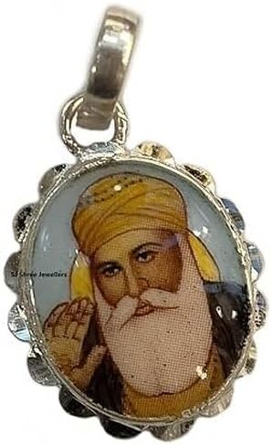 FAB_Collection_Crafts |meenakari Guru nanak dev ji Pendant without chain | Necklace Pendant for Men/Women in Saudi Arabia