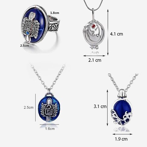 14 pcs The Vampire Diaries Sticker Elena Gilbert Opening Vervain Locket Pendant Necklace Daywalking Katherine Necklace Signet Damon's Ring Set in Saudi Arabia