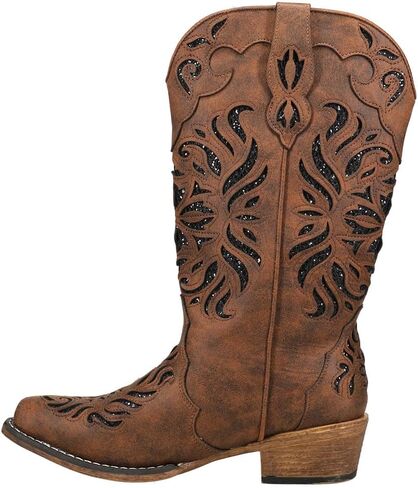 ROPER Women's Riley Glitz Embossed Snip Toe Cowboy Boots Western in Saudi Arabia