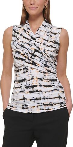 DKNY Women's Everyday Casual Sleeveless Knittop, Sand in Saudi Arabia
