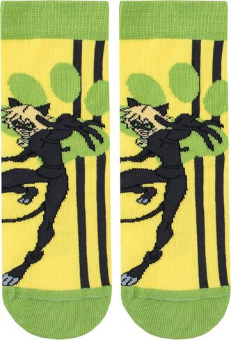 Miraculous Ladybug Boys' Cat Noir Socks Pack of 3 in Saudi Arabia