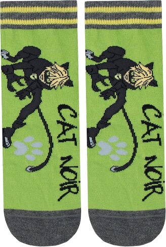 Miraculous Ladybug Boys' Cat Noir Socks Pack of 3 in Saudi Arabia