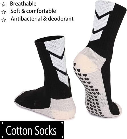 EASYLONGJEE Soccer Grip Socks Youth Boys 8-12 - Kids Soccer Socks Non Slip Gain The Edge Grip Socks in Saudi Arabia