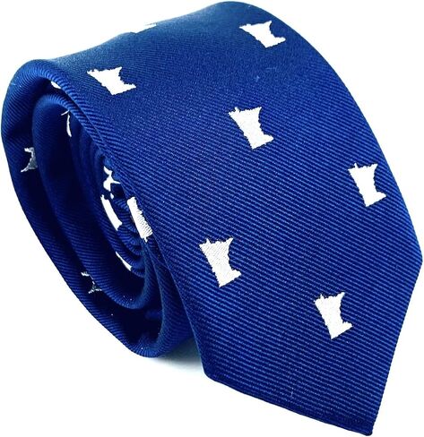 Minnesota Tie - 2.75" - Men's Minnesota Necktie in Blue - MN Tie - The Minnesotan from in Saudi Arabia