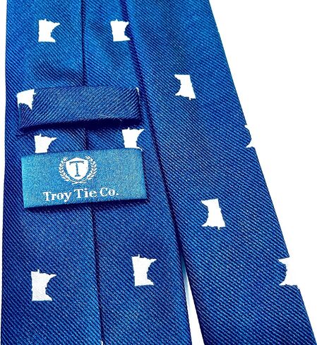 Minnesota Tie - 2.75" - Men's Minnesota Necktie in Blue - MN Tie - The Minnesotan from in Saudi Arabia