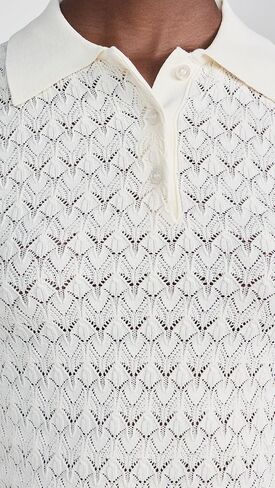 Sea Women's Rue Fine Gauge Knit Polo Sweater in Kuwait