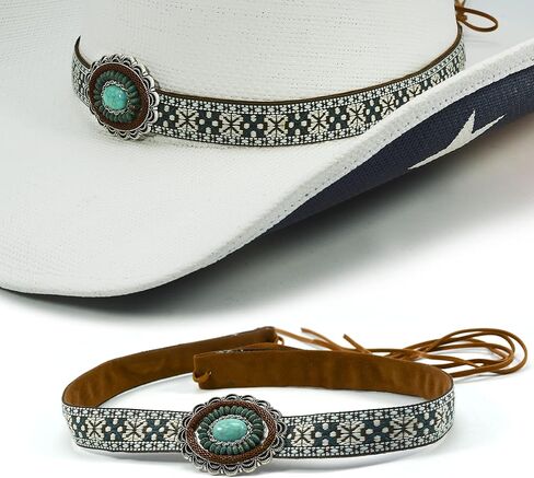Western Hat Band for Cowboy Hats Fedora Hats Panama Hats - Adjustable Western HatBands for Men and Women in Saudi Arabia