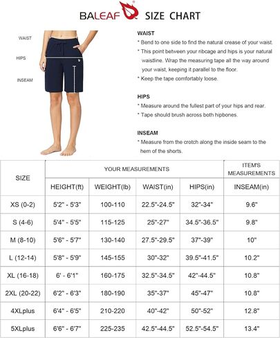 BALEAF Women's 10" Bermuda Shorts Bundle Knee Length Cotton Casual Summer Long Pull On Lounge Walking Exercise Shorts with Pockets Black & Navy & Charocal Size M in Saudi Arabia