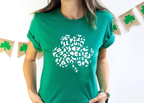 Women St Patricks Day Shirts Shamrock Graphic Casual Tshirts Cute Lucky Irish Tee Spring in Saudi Arabia