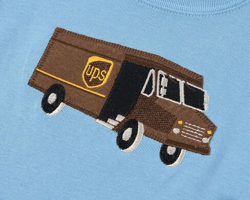 بيجامة Leveret UPS Truck للأطفال والأطفال الصغار للأولاد والبنات مكونة من قطعتين ملابس نوم قطنية 100% (2-14 عامًا) in Kuwait