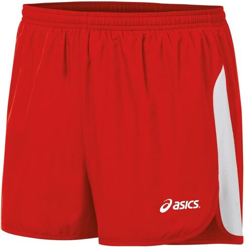 Asics Men's Wicked 1/2 Split Short (Red/White) in Saudi Arabia