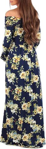 Mother Bee Maternity Off Shoulder Cowl Neck Maternity Dress for Baby Shower or Casual Wear in Saudi Arabia