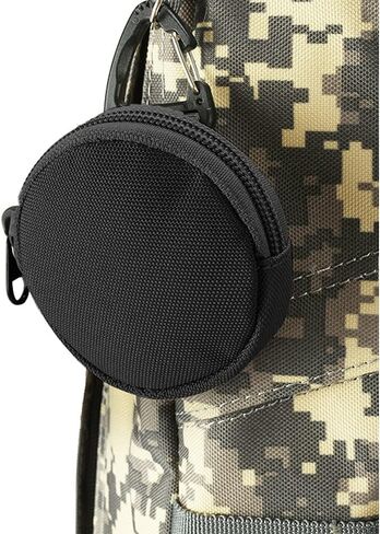 حامل أكياس العملات المعدنية، حقائب EDC التكتيكية المطورة، محفظة صغيرة للعملات المعدنية بسلسلة مفاتيح مع مشبك مثلث للسفر في الهواء الطلق، والمشي لمسافات طويلة، وصيد الأسماك، وركوب الدراجات، والصيد، إلخ. (3 قطع أسود) in Kuwait