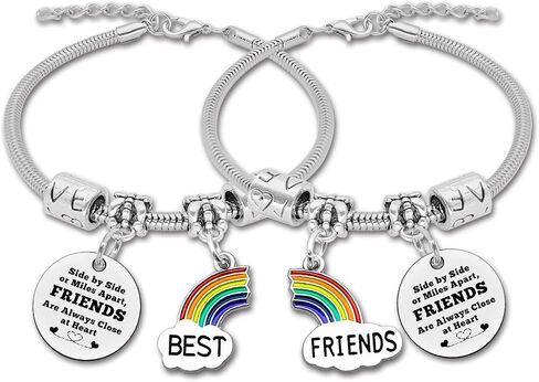 Friendship Gifts Bracelet Best Friend Gift 3 Sisters Gift Sister Gift from Sisters Matching Bracelet Big Sister Middle Sister Little Sister Inspirational Bracelet Bff for 2 Birthday Gifts for Sister in Saudi Arabia