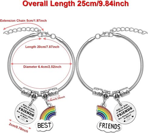 Friendship Gifts Bracelet Best Friend Gift 3 Sisters Gift Sister Gift from Sisters Matching Bracelet Big Sister Middle Sister Little Sister Inspirational Bracelet Bff for 2 Birthday Gifts for Sister in Saudi Arabia