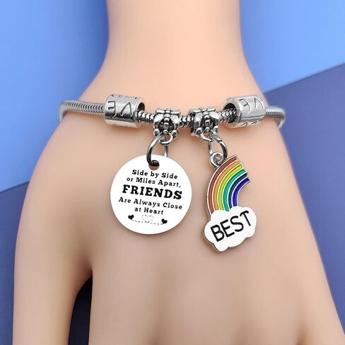 Friendship Gifts Bracelet Best Friend Gift 3 Sisters Gift Sister Gift from Sisters Matching Bracelet Big Sister Middle Sister Little Sister Inspirational Bracelet Bff for 2 Birthday Gifts for Sister in Saudi Arabia