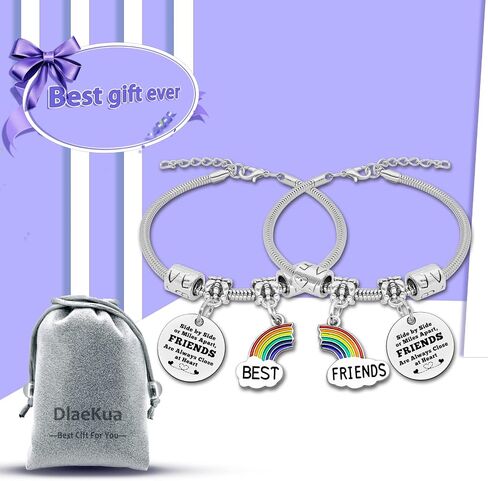Friendship Gifts Bracelet Best Friend Gift 3 Sisters Gift Sister Gift from Sisters Matching Bracelet Big Sister Middle Sister Little Sister Inspirational Bracelet Bff for 2 Birthday Gifts for Sister in Saudi Arabia