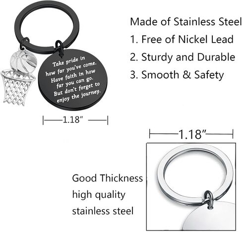 FUSTMW Basketball Keychain Basketball Hoop Pendant Basketball Player Gifts for Basketball Lovers Basketball Team Coach Gifts in Saudi Arabia