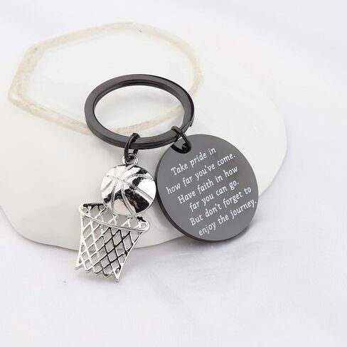 FUSTMW Basketball Keychain Basketball Hoop Pendant Basketball Player Gifts for Basketball Lovers Basketball Team Coach Gifts in Saudi Arabia