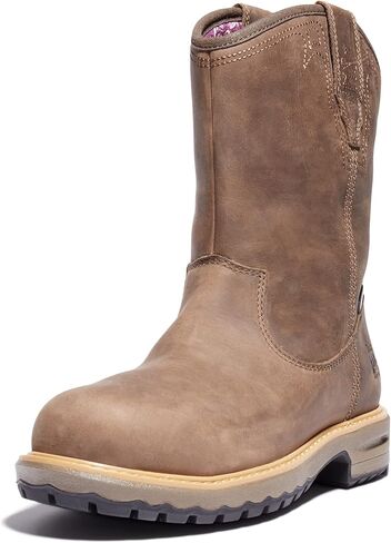 Timberland Women's Ashlar Pull on Alloy Safety Toe Waterproof Pullon AL WP, Brown: Turkish Coffee, 5.5 Wide in Saudi Arabia