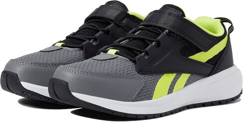 Reebok Boy's Road Supreme 3.0 Running Shoe, Black/Pure Grey/Solar Acid Yellow, 11 Little Kid in Saudi Arabia