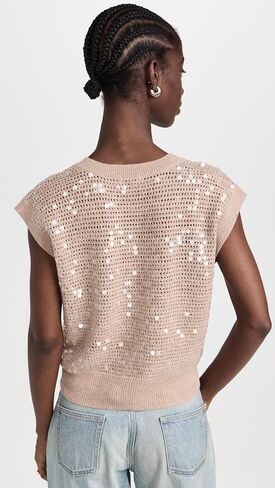 Madewell Women's Sequin-Embellished Sweater Vest in Saudi Arabia