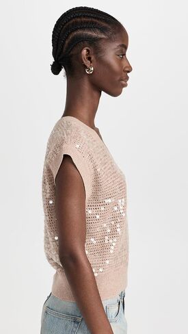 Madewell Women's Sequin-Embellished Sweater Vest in Saudi Arabia