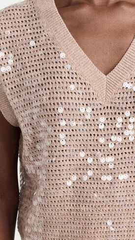 Madewell Women's Sequin-Embellished Sweater Vest in Saudi Arabia
