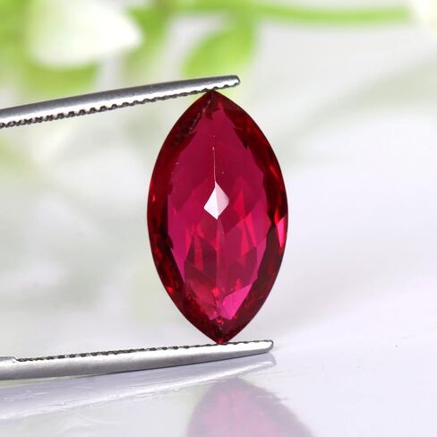 REAL-GEMS - 9. Carat Red Ruby Marquise Cut Loose Gemstone For Jewelry Making in Saudi Arabia