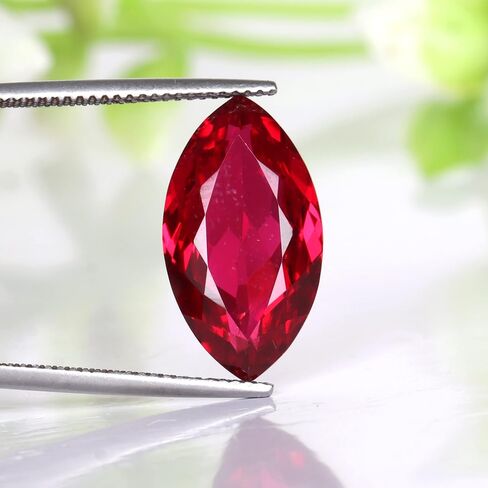 REAL-GEMS - 9. Carat Red Ruby Marquise Cut Loose Gemstone For Jewelry Making in Saudi Arabia