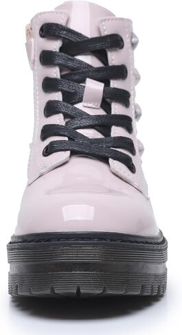 Girls Kids Side Zipper Combat Ankle Boots (Toddler/Little Kid/Big Kid) in Saudi Arabia