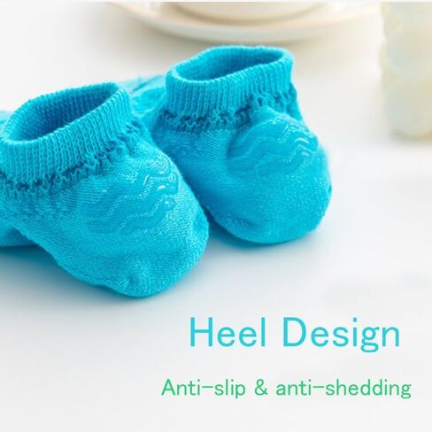 Jagrove Kids Ankle Socks, Low Cut Cotton Socks Colorful Anti Slip No Show Socks for 2-12 Years Boys Girls, 10 Pairs in Saudi Arabia