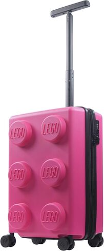 FUL LEGO 22 Inch Rolling Luggage, Signature Trolley Expandable Hardshell Carry On Suitcase with Spinner Wheels, Yellow in Saudi Arabia