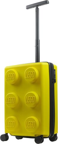 FUL LEGO 22 Inch Rolling Luggage, Signature Trolley Expandable Hardshell Carry On Suitcase with Spinner Wheels, Yellow in Saudi Arabia