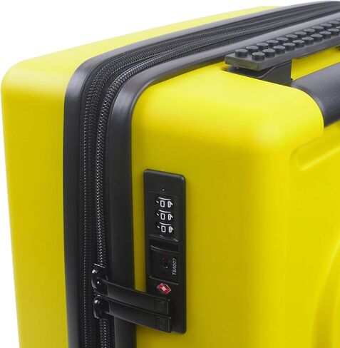 FUL LEGO 22 Inch Rolling Luggage, Signature Trolley Expandable Hardshell Carry On Suitcase with Spinner Wheels, Yellow in Saudi Arabia