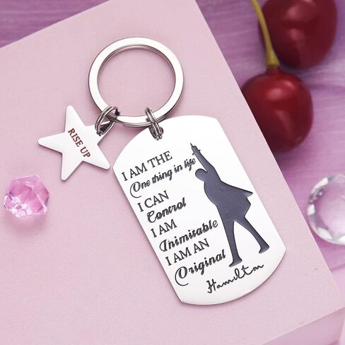 Hamilton Musical Merchandise Keychain Inspirational Gifts Cute Keychains for Women Teen Girls Daughter Son in Saudi Arabia