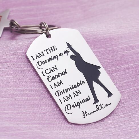 Hamilton Musical Merchandise Keychain Inspirational Gifts Cute Keychains for Women Teen Girls Daughter Son in Saudi Arabia