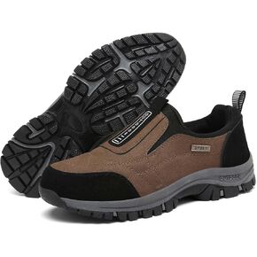 Men's Waterproof Hiking Shoes Comfortable Orthopedic Walking Shoes Slip on Sneakers Outdoor Shoes