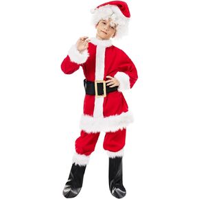 Jack Skellington Costume for Kids Nightmare Christmas Santa Costume Jumpsuit with Jack Mask Hat Belt Cosplay Outfits in Kuwait