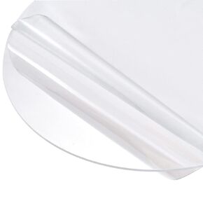 DMiotech 9" Diameter 1.5mm Thick Acrylic Sheet Circle Round Disc PMMA Acrylic Board for Craft DIY Display Project Sign Blank Clear