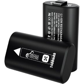 Lithium Xbox Controller Battery Pack for Xbox Series X|S and Xbox One, 2 Pack 1400mAH Xbox Battery Pack for Xbox Series X/Xbox Series S/Xbox One/S/X/Elite