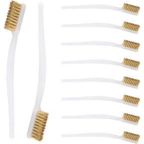 10pcs 3D Printer Nozzle Cleaning Copper Wire Toothbrush Tool Copper Brush Handle Hot Bed Cleaning Toothbrush