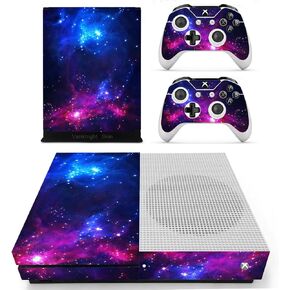 JOCHUI Xbox One S Slim Console Controllers Skin Set Vinyl Sticker Skin Decals Cover