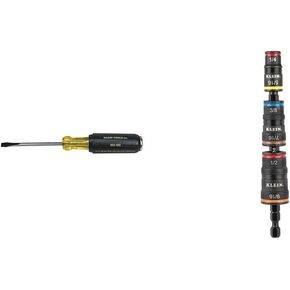 Klein Tools 602-4DD Demolition Driver with 4-Inch Shank & Klein Tools 603-4#2 Phillips Tip 8-Inch Screwdriver