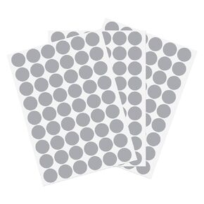 uxcell 1 Sheet/140Pcs Screw Hole Cover Stickers, 12mm Dia PVC Self Adhesive Covers Caps Dustproof for Wood Furniture Cabinet Shelf Wardrobe, Black